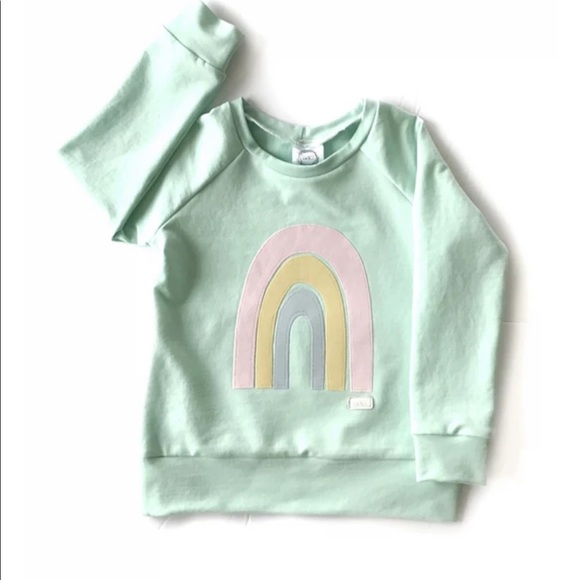 Ethically sewn made in Canada Rainbow Sweater - Picture 3 of 6